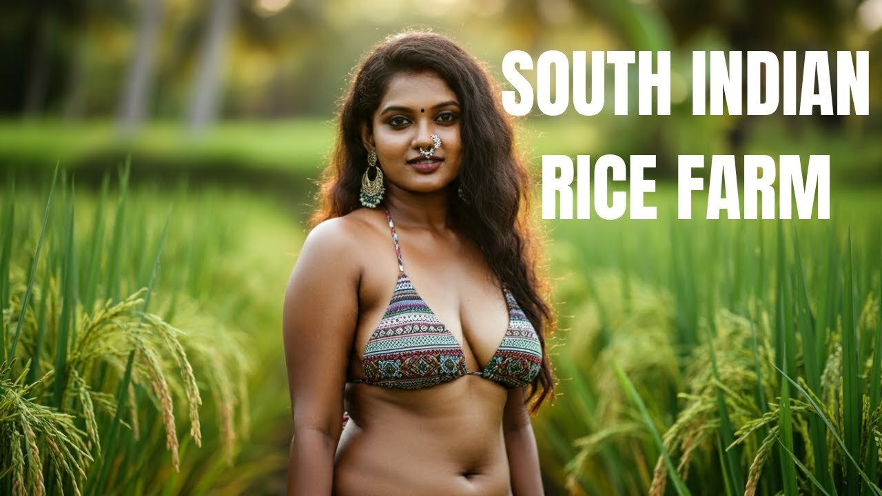 South Indian Rice Farm Shoot by Ai Actress Global 4K Ai Video #aiactressglobal - 720