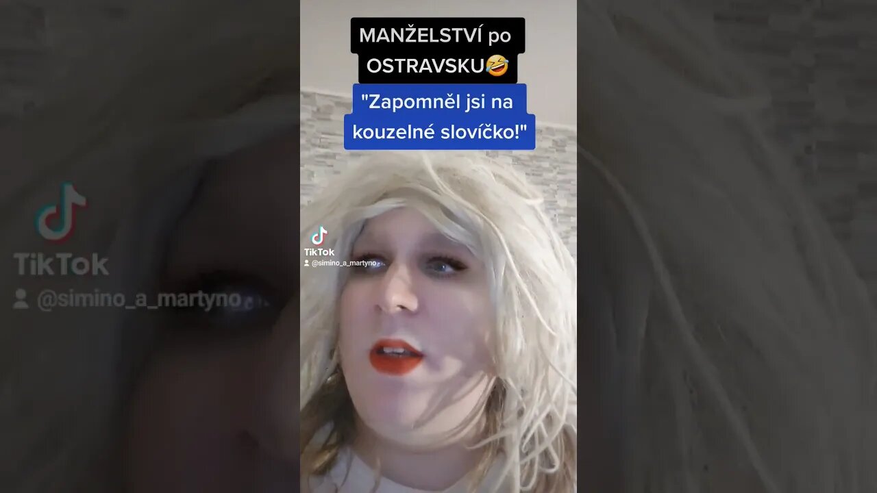 MANŽELSTVÍ po OSTRAVSKU 🤣 #funny #tiktok #shorts