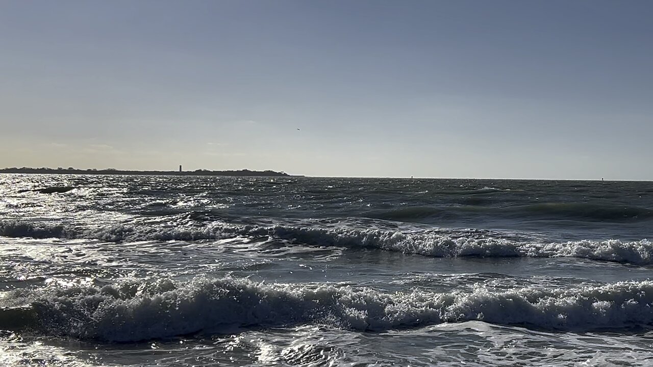 Breezy afternoon at Fort De Soto December 18 2023