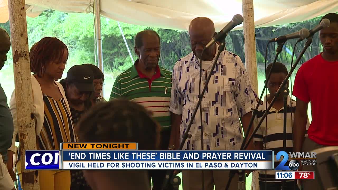 Vigil held in Baltimore for El Paso and Dayton shooting victims