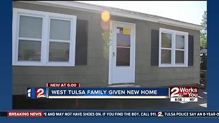 Family in west Tulsa gifted new home