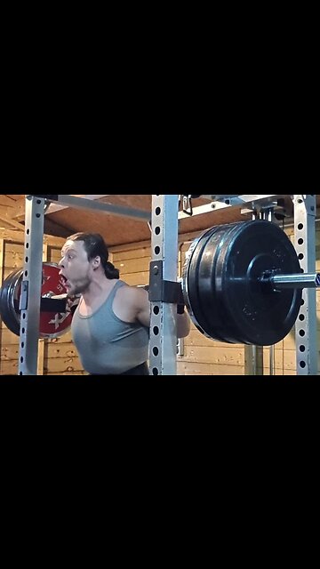 180 Kgs x 2 Squat. New Rep PR!
