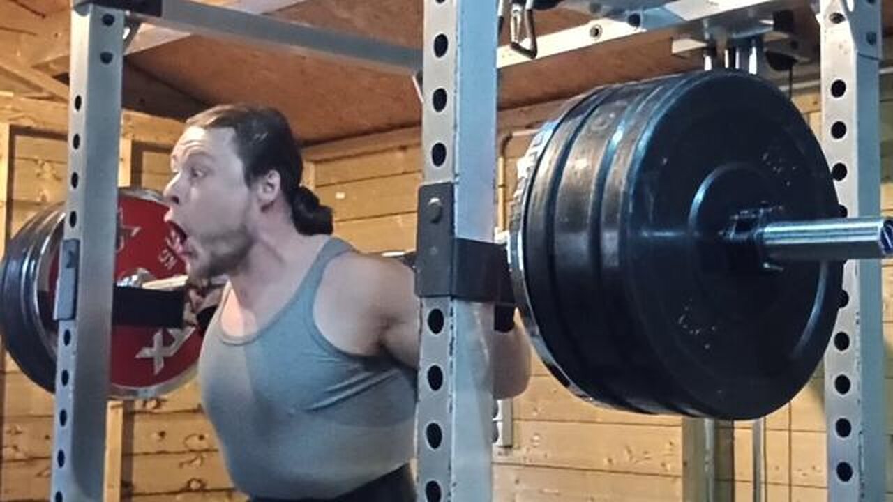 180 Kgs x 2 Squat. New Rep PR!