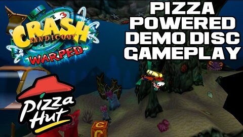 Crash Bandicoot: Warped - Pizza Hut Pizza Powered Demo Disc - PlayStation Gameplay 😎Benjamillion