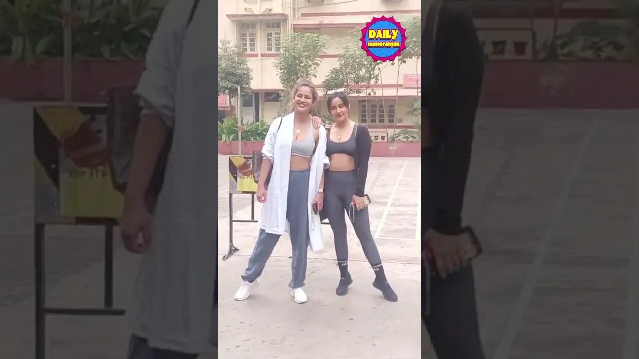 Neha Sharma And Sister Ayesha Sharma Spotted Post Workout In Bandra