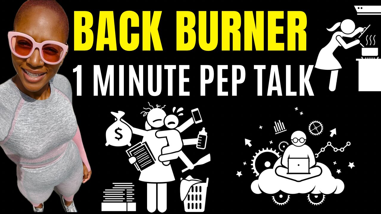 “Back Burner” Prioritize your time so you can reach your goals quicker! #motivation #life