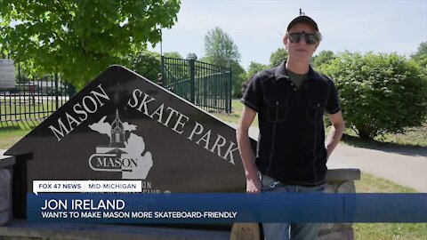 Mason skateboarder wants to make his city more skateboard-friendly