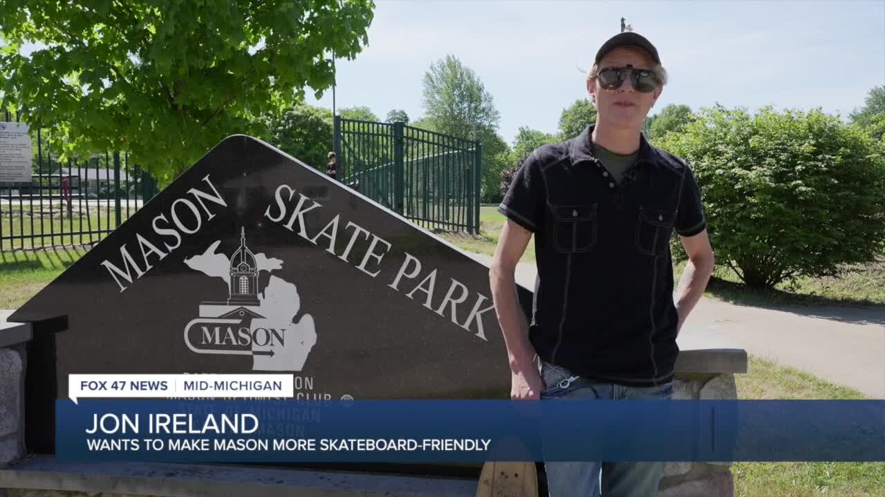 Mason skateboarder wants to make his city more skateboard-friendly