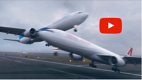 Unbelievable scenes 2019 ..Plane crash just missed on 2:22