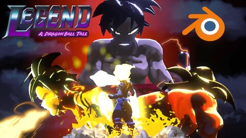 I recreated LEGEND - A DRAGON BALL TALE in 3D (blender Breakdown)