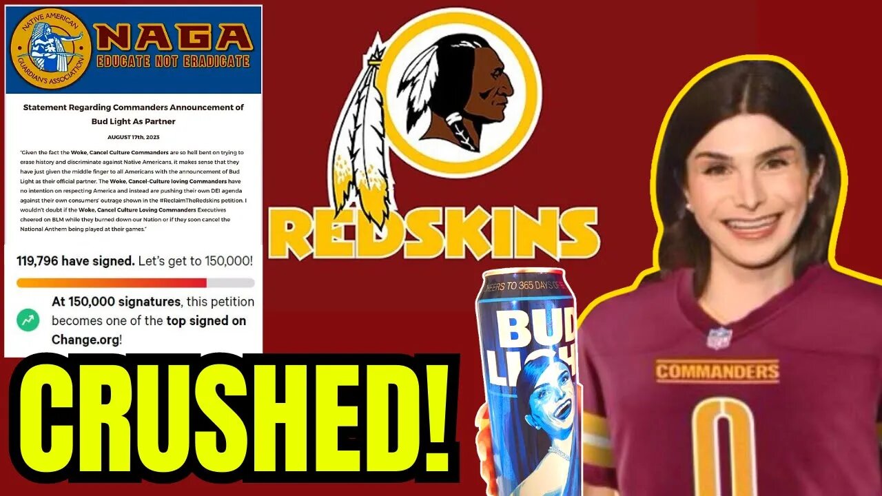 Native American Group CRUSHES Commanders Over BUD LIGHT Deal! REDSKINS Petition Nears 120K!