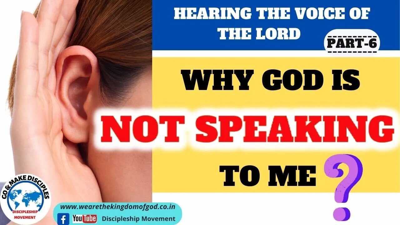 WHY GOD IS NOT SPEAKING TO ME ??