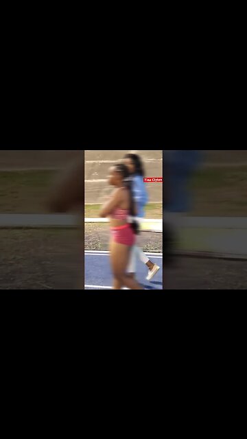 Tina Clayton after winning 🥇 in the 200M B Finals! 🔥🔥🔥 #shorts #short #viral #subscribe #race