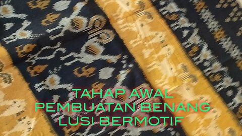 Tahap Awal Pembuatan benang Lusi bermotif #atbm #tenunikat