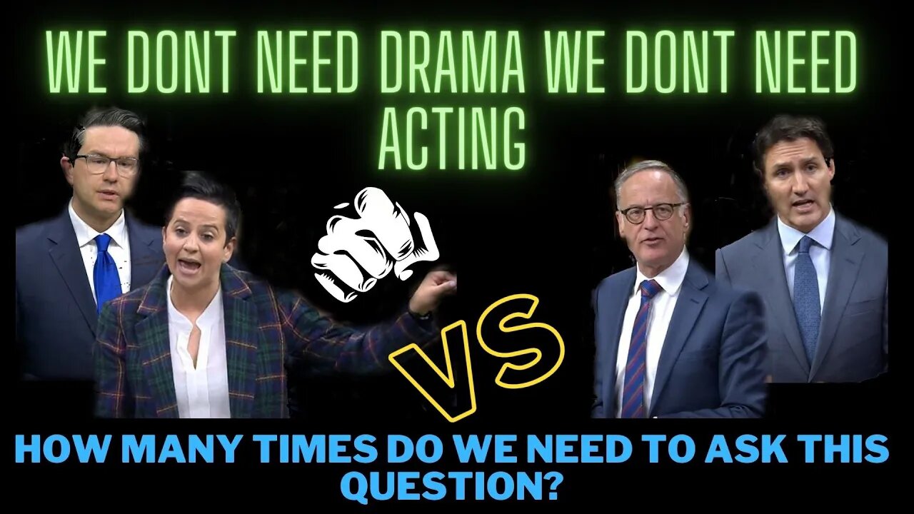 We don’t need Drama and dont need acting Melissa Lantsman freaks out on Liberals question 4 times.