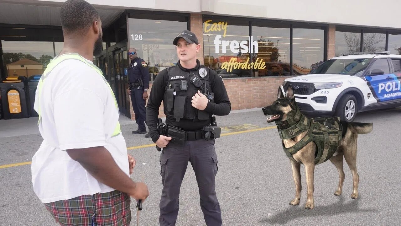 Fake Parking Ticket Prank Gone Wrong (K9 Unit Called)