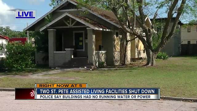 Two St. Petersburg assisted living facilities shut down after police discover deplorable conditions