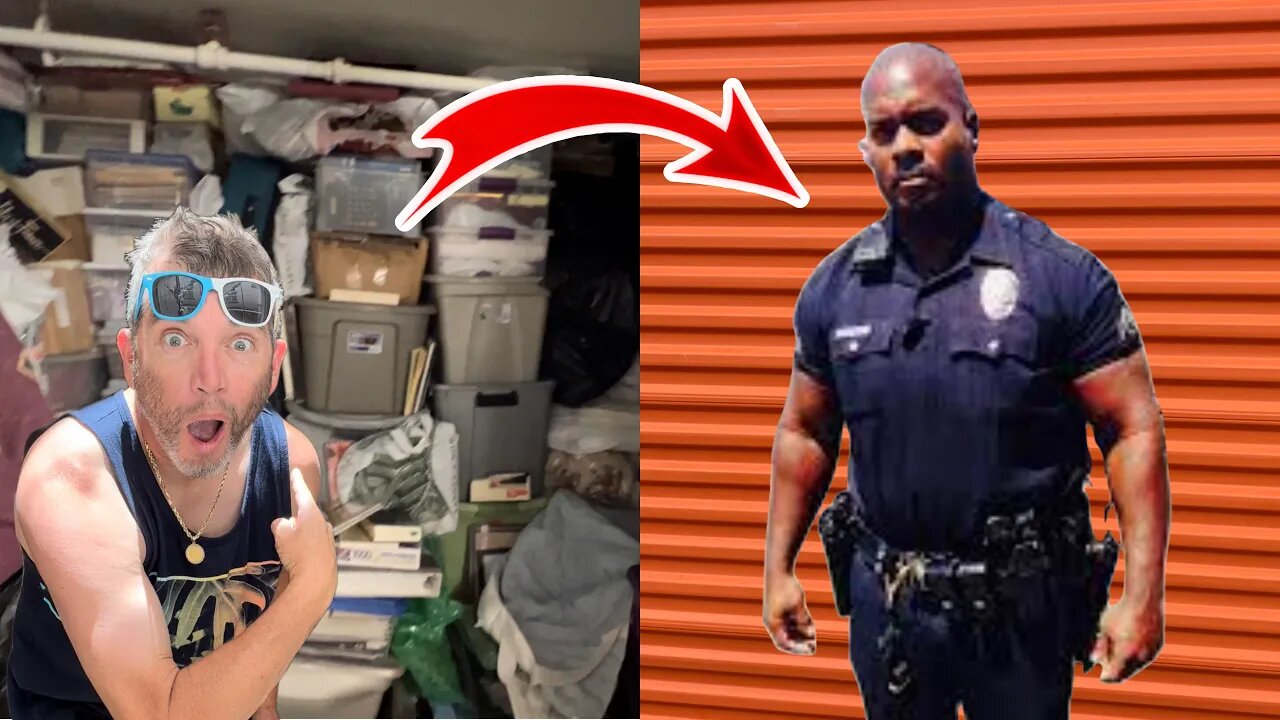 I BOUGHT A COPS HOARDER HOUSE STORAGE UNIT ! real storage wars treasure hunting abandoned adventure