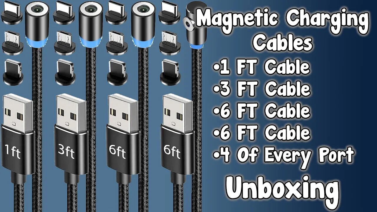 Revolutionize Your Charging Game! Magnetic Charging Cables For USB-C | Micro USB | Lightning Cable