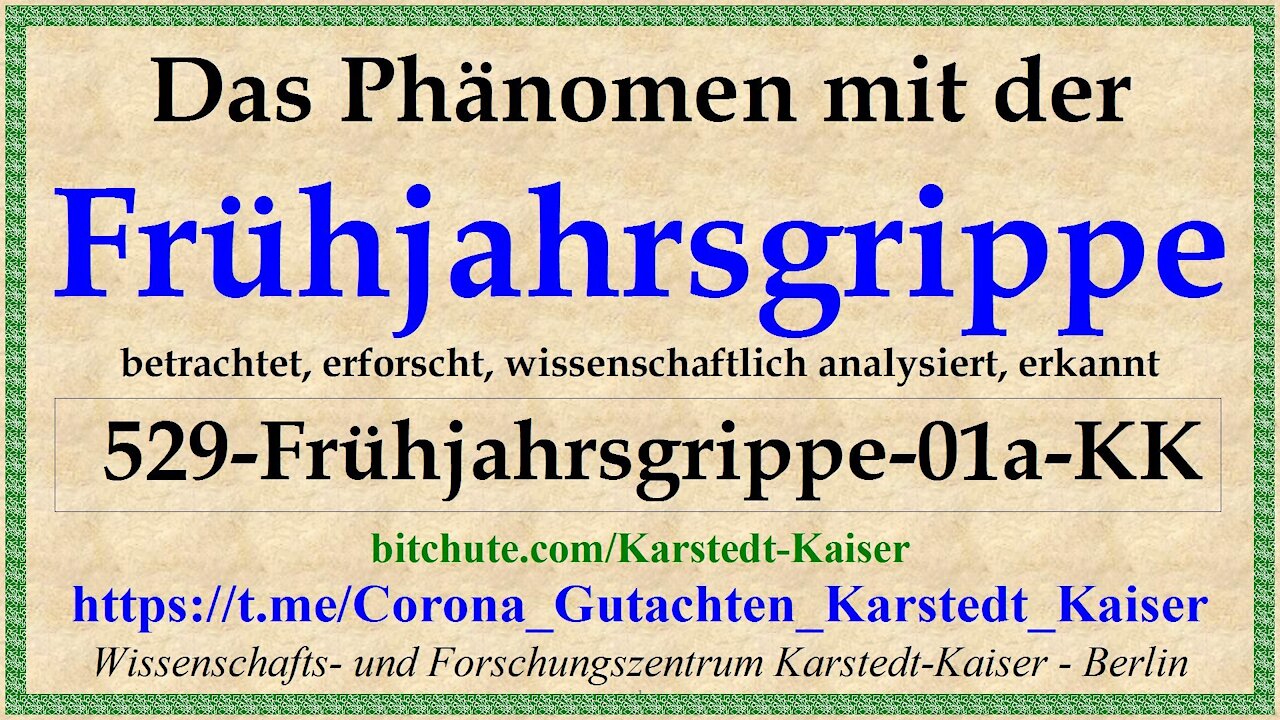 Das Phänomen mit der Frühjahrsgrippe