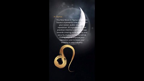 NEW MOON IN TAURUS energy for LEO ♌️ #newmoonintaurus #leo #tarotary tarotary #newmoon