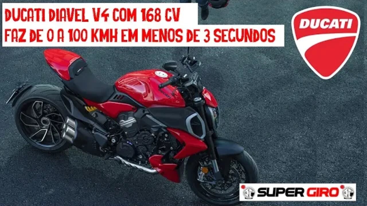 Nova Ducati Diavel V4 vem com 168 CV #CANALSUPERGIRO