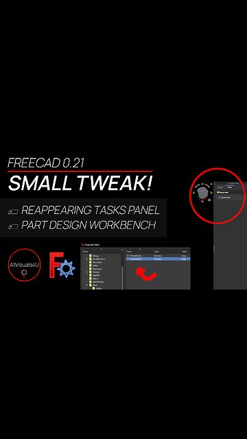 😡 Annoyed By This? - FreeCAD Task Panel - FreeCAD Parameters - FreeCAD Preferences