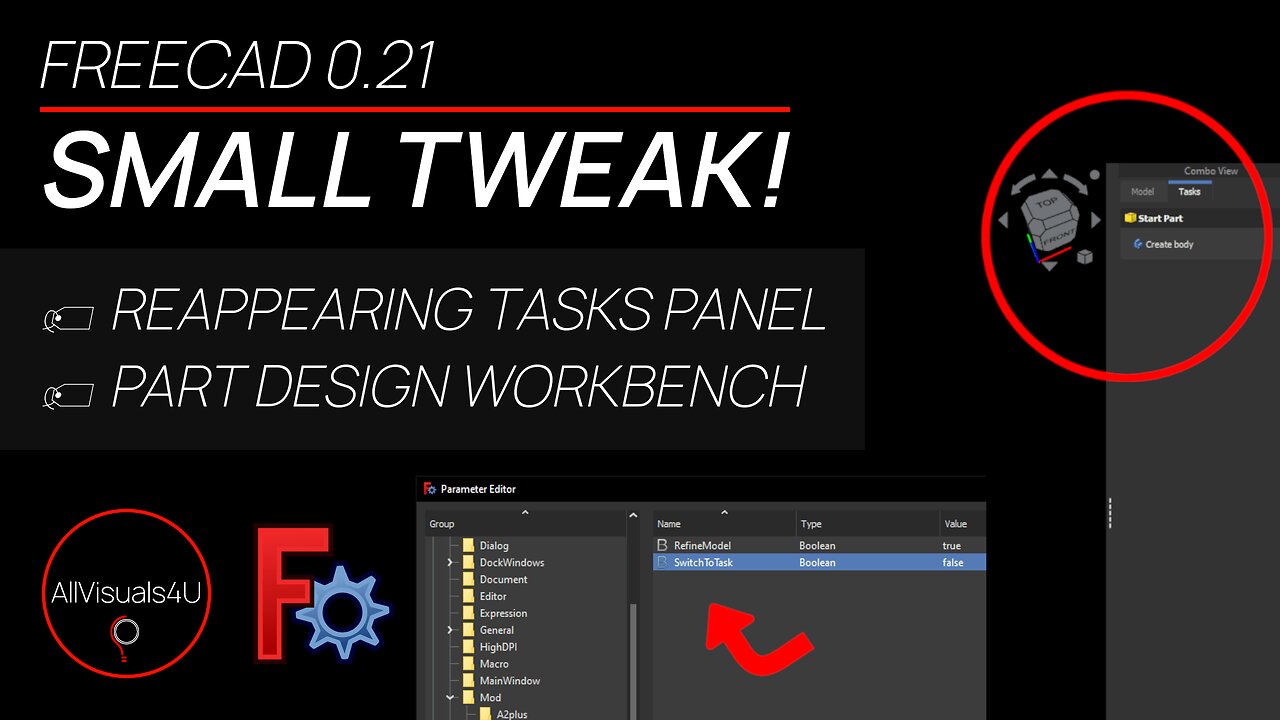 😡 Annoyed By This? - FreeCAD Task Panel - FreeCAD Parameters - FreeCAD Preferences