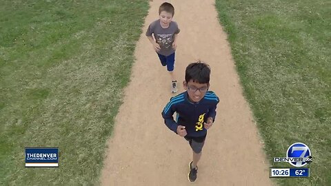 Children practice for BOLDERBoulder 10K