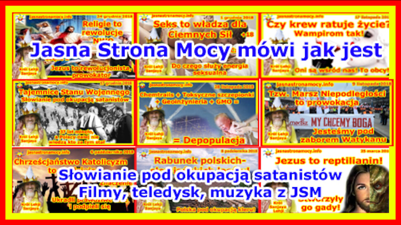 Jasna Strona Mocy mówi jak jest! Słowianie pod okupacją satanistów! Filmy, teledysk, muzyka z JSM