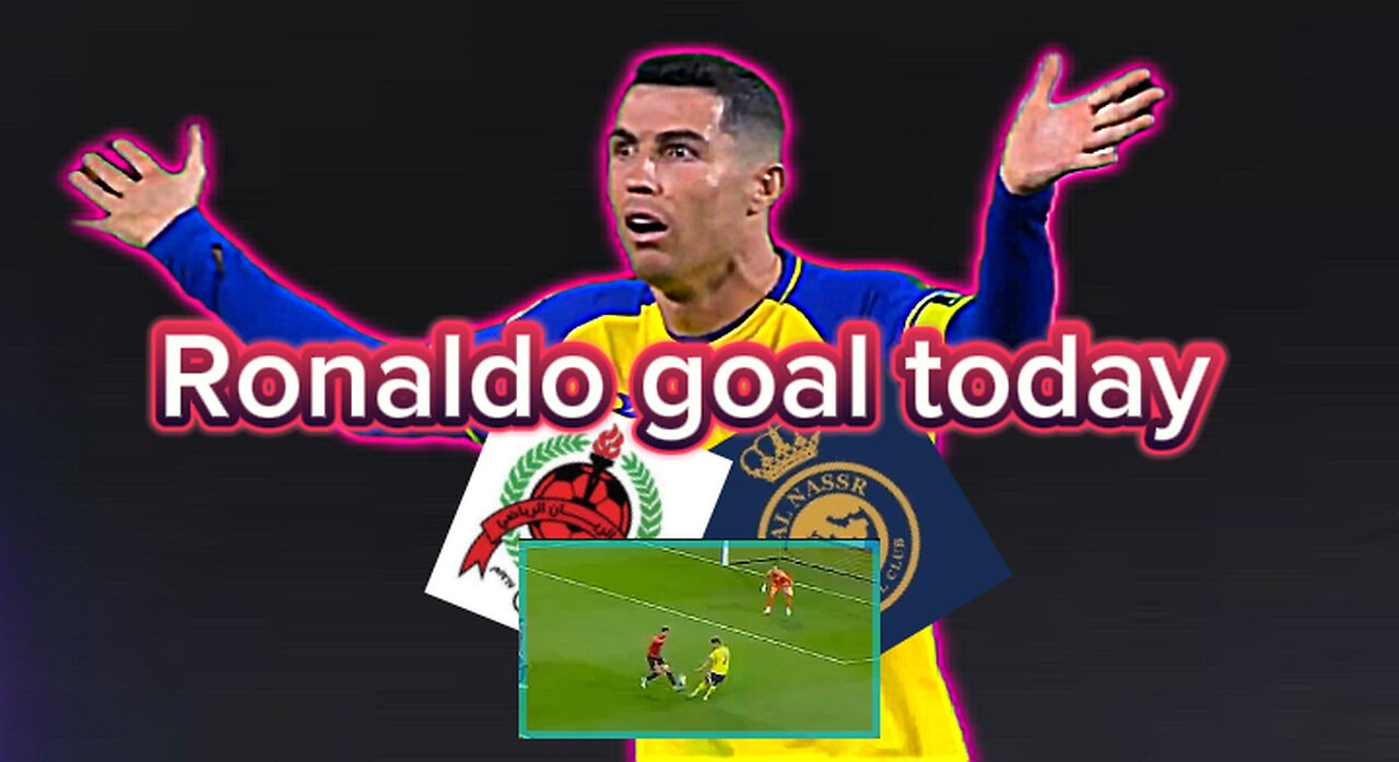 Cristiano Ronaldo incredible goal today against Al Rayyan with Al-Nasr | today's goal