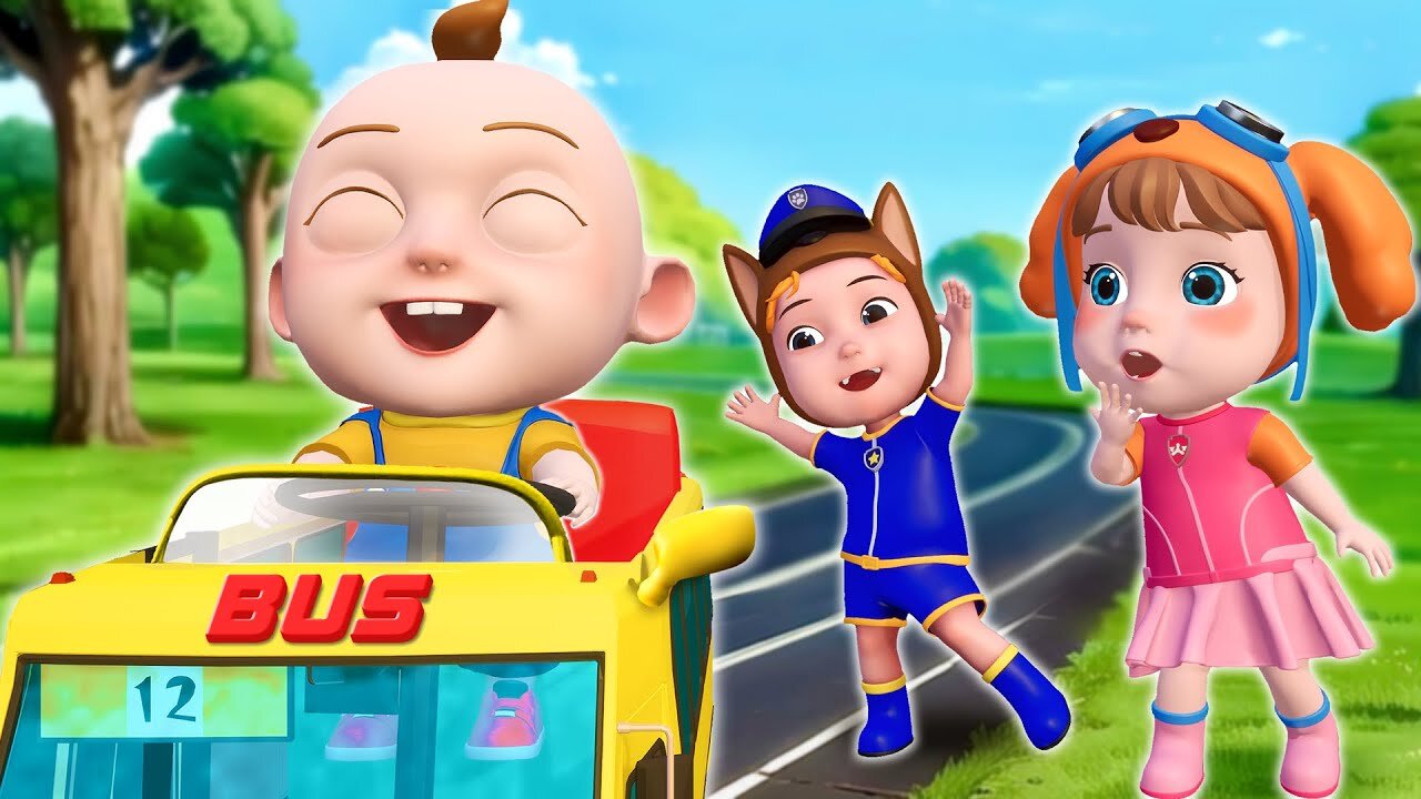 Wheels On The Bus (New Version) - Cartoon for KIDS | Nursery Rhymes & Luco Kids Song