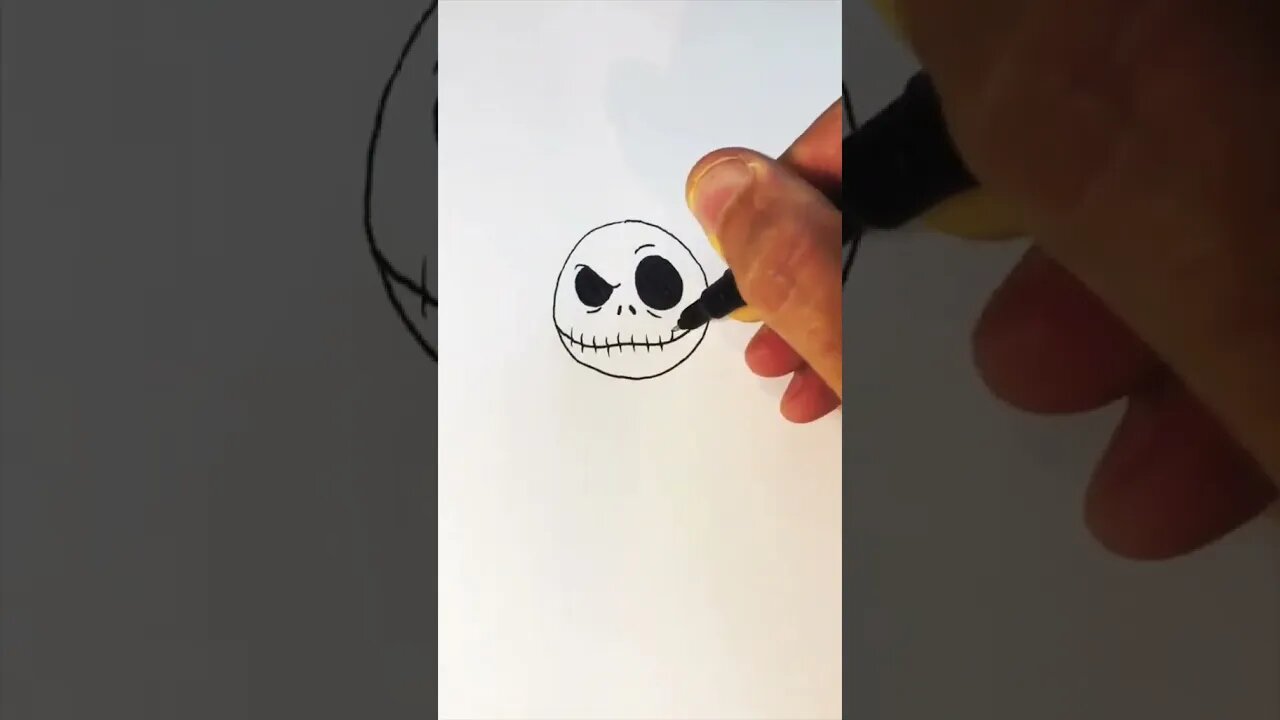 Jack Skellington! #drawingtutorial #howtodrawjackskellington