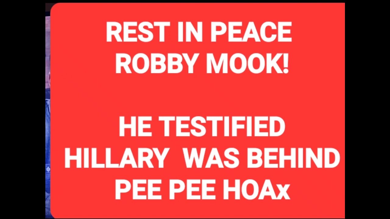 HILLARY CLINTON WAS BEHIND PUSH OF PEE PEE HOAX