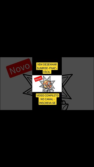 COMO DESENHAR SUNRISE - FIVE NIGHTS AT FREDDY'S - FÁCIL #desenho #shorts #desenhofacil