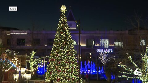 The Village at Meridian tree lighting