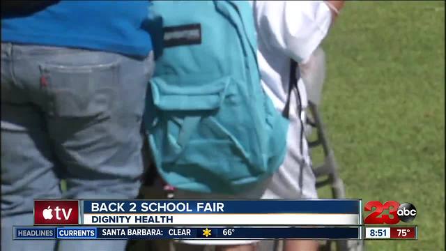 Dignity Health Back 2 School backpack giveaway