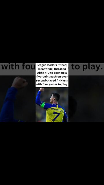 Another defeat for Ronaldo in the Saudi championship chase #short