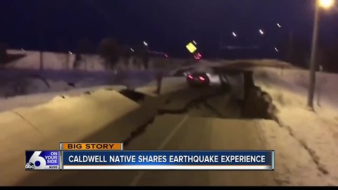"Diet Coke saved my life": Caldwell native describes harrowing Alaska earthquake experience