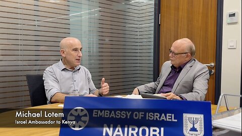 Michael Lotem, Israel Ambassador to Kenya, at the Israeli Embassy in Nairobi, Kenya 01/25/2024