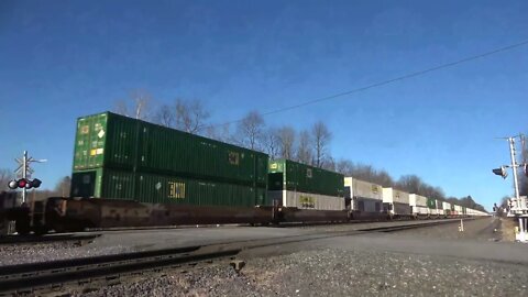 Lots of power on this intermodal
