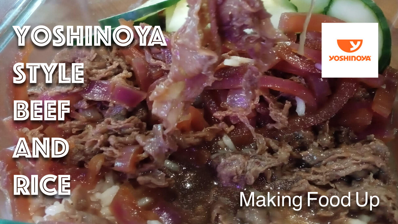 Yoshinoya Style Beef & Rice 🍚 | Making Food Up