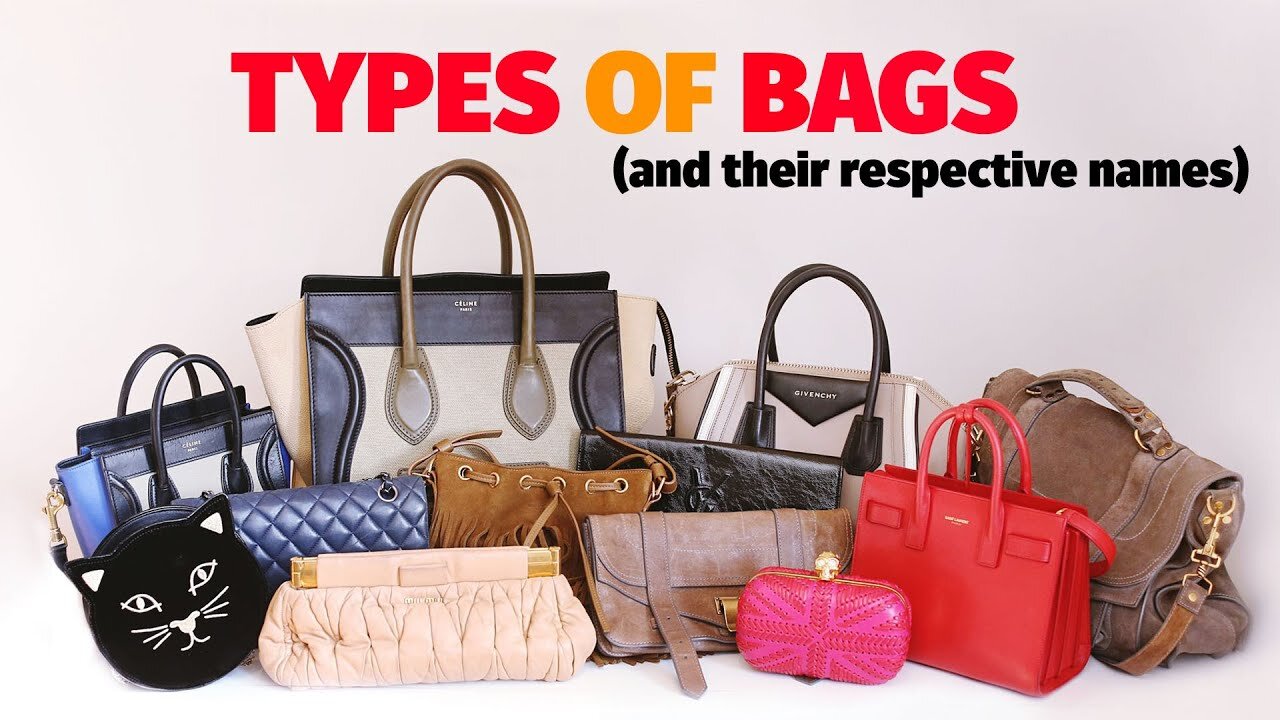 types of bags and their respective names