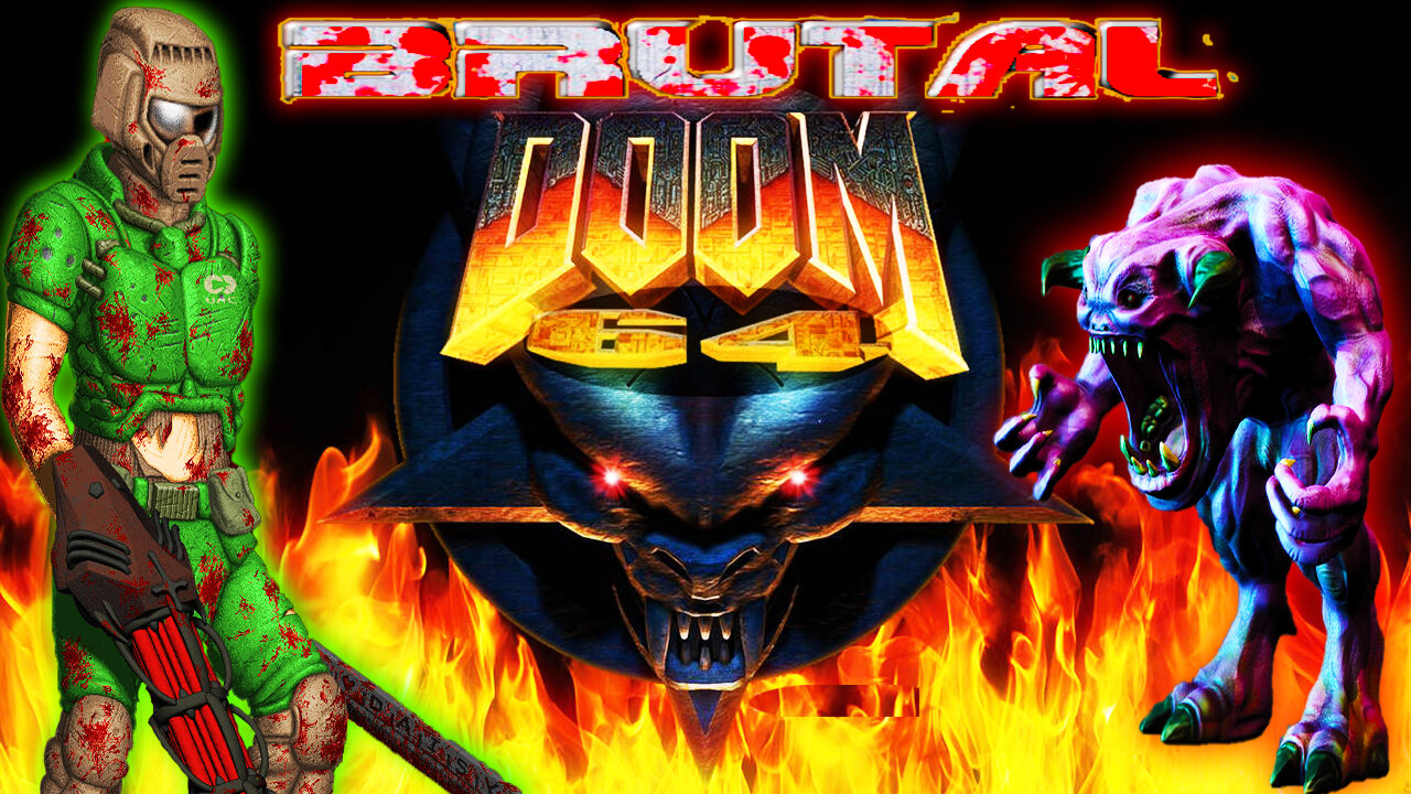 [GZdoom] 🩸Brutal Doom 64🩸 🤘 Watch me die! 🤘 [ Tactical, Rifle Start ]