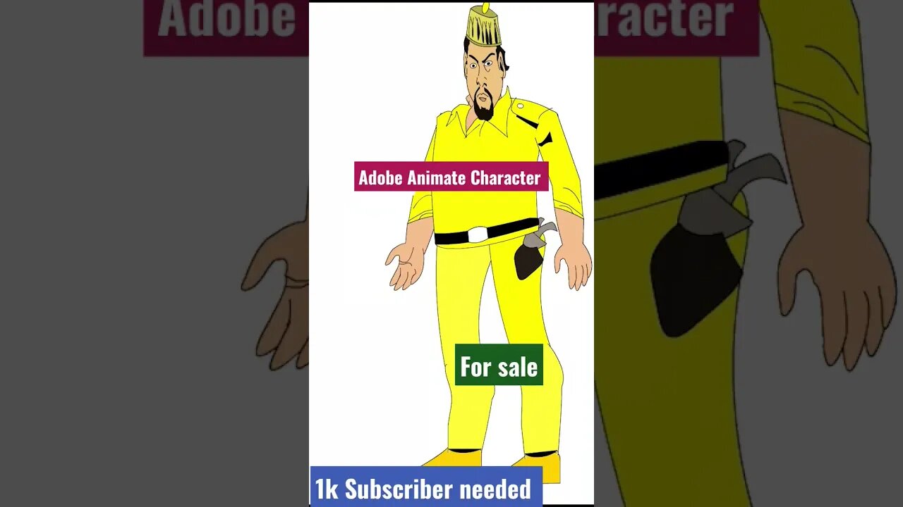 #adobe #animate fully rigid #character for sell #ytshorts #2danimation #viralshorts