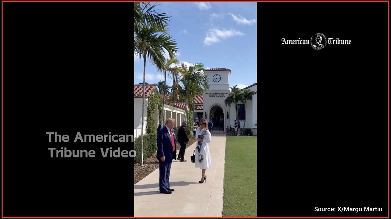 WATCH: Melania Stuns In Incredible White Dress As Trump Messes With Journos