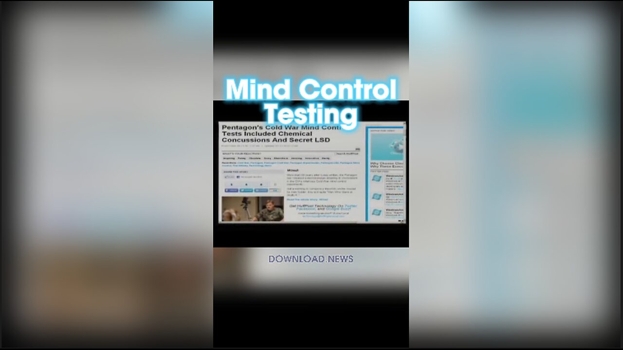 Alex Jones: Pentagon's Cold War Mind Control Tests Included LSD & Chemical Concussions