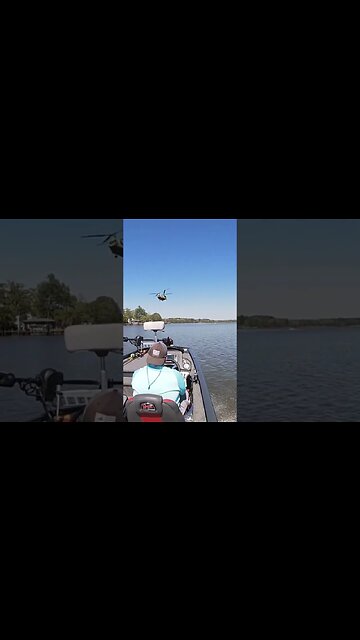 Military flyover Chick River Fishing #military #fishing #rangerboats #america