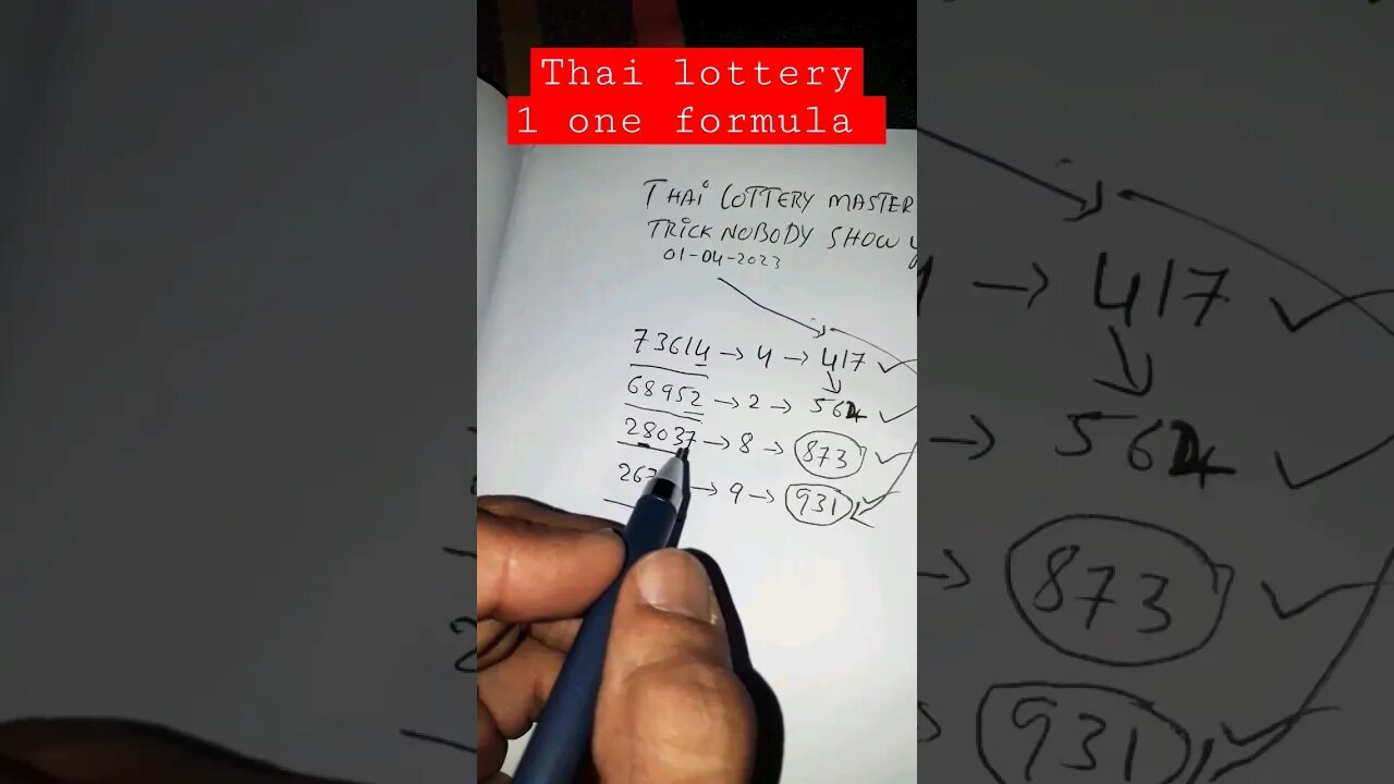 thai lottery 1 set pass formula 01.04.23 #thailottery #3up_sure_pair