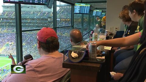 A look inside the suite level at Lambeau